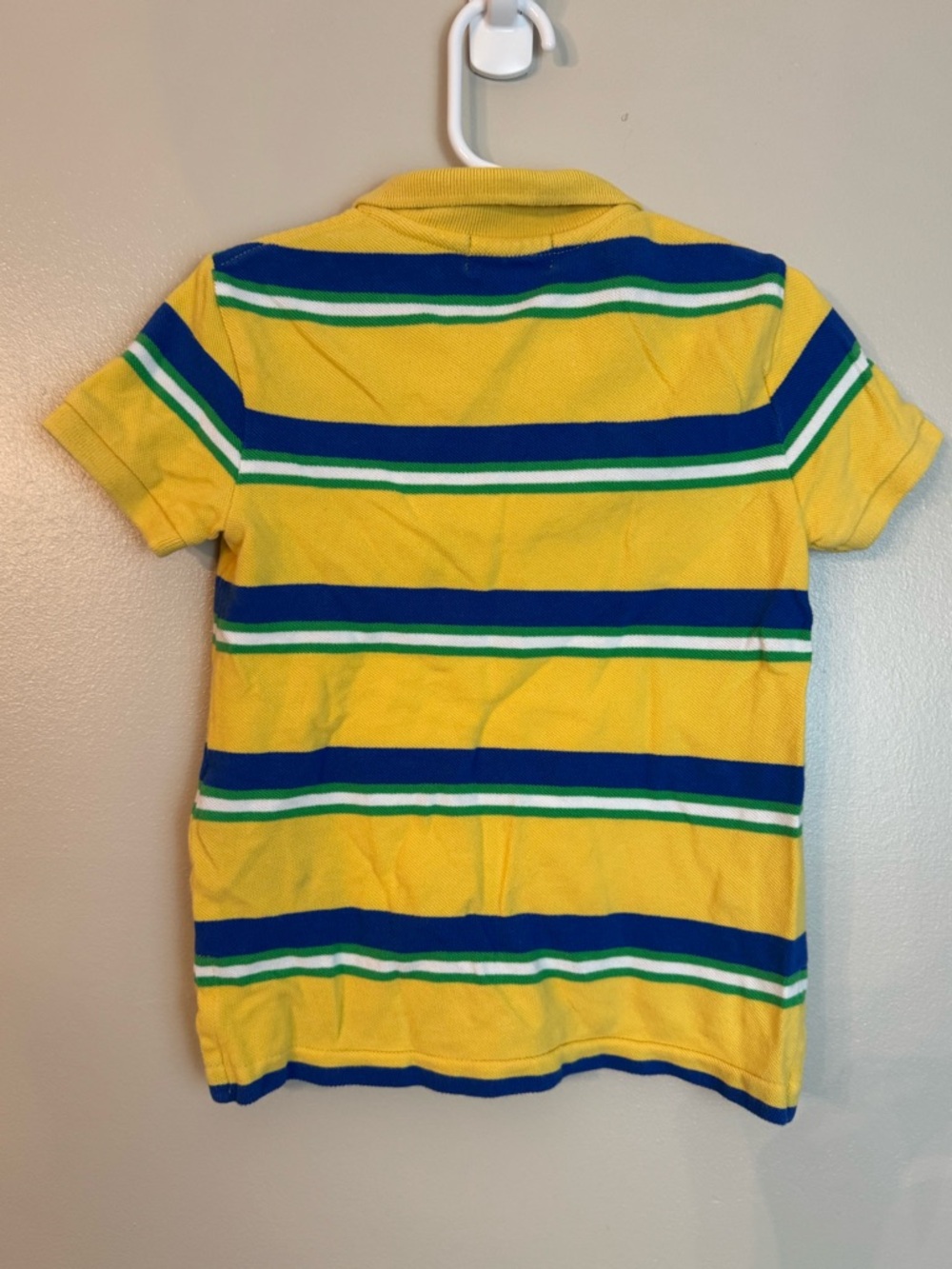 Toddler Boys Polo by Ralph Lauren Yellow Striped Polo Shirt 3T - Picture 2 of 4